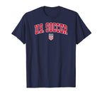 U S Soccer Arch Over Navy Uswnt T-Shirt - Casual Everyday Wear Men Women