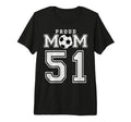 Number 51 Custom Proud Soccer T-Shirt - Fun Novelty Design for Adults