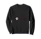 Eat Sleep Soccer Repeat Sweatshirt - Minimalist Print for Adults