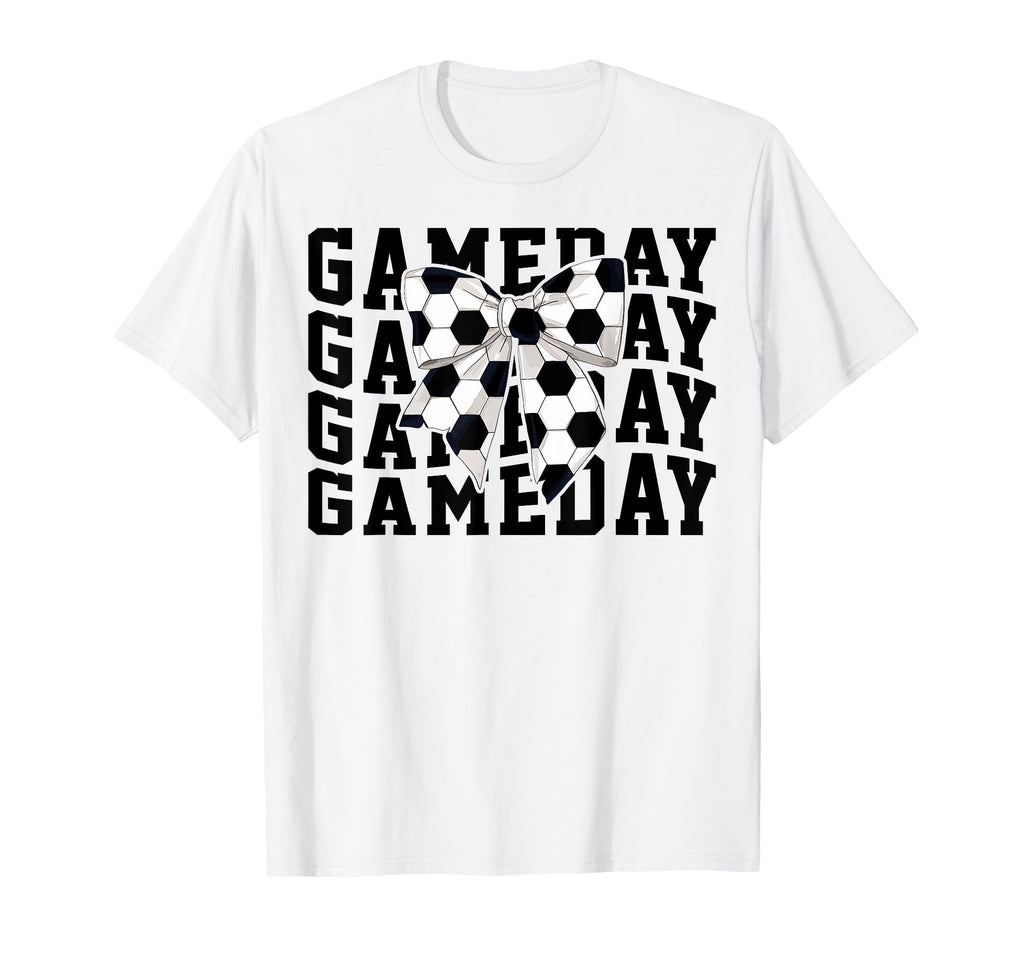 Game Day Soccer Lover Trendy Coquette T-Shirt - Graphic Print Men Women