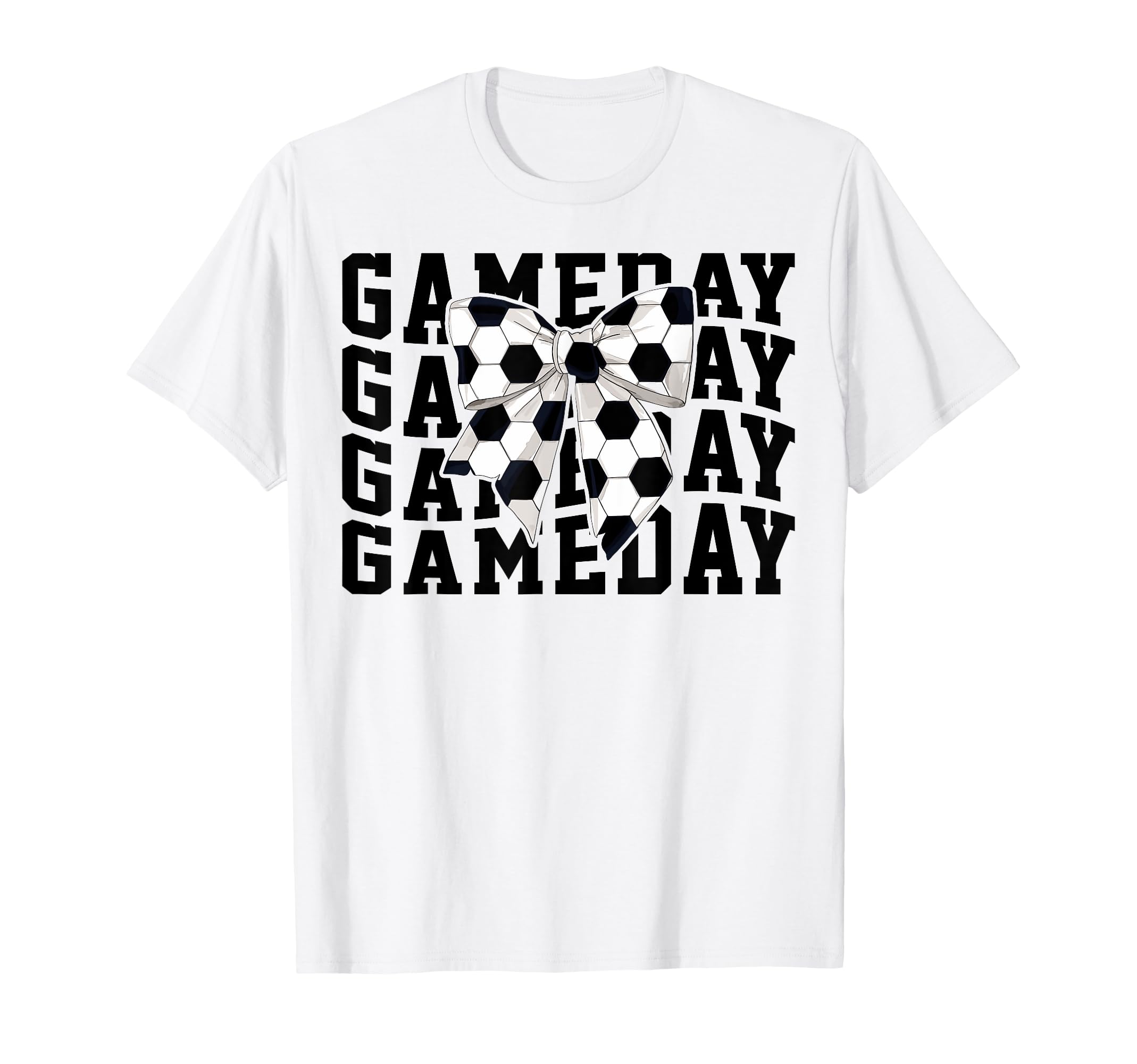 Game Day Soccer Lover Trendy Coquette T-Shirt - Graphic Print Men Women