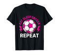 Eat Sleep Soccer Repeat Soccer T-Shirt - Trendy Graphic for Adults