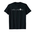 Funny Football Heartbeat Soccer Lover T-Shirt - Novelty Apparel for Adults