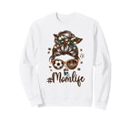 Soccer Mom Coffee Lover Messy Sweatshirt - Aesthetic Graphic for Adults