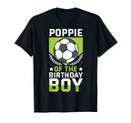 Poppie Birthday Soccer Player Bday T-Shirt - Fun Novelty Design for Adults