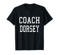 Coach Dorsey Custom Football Soccer T-Shirt - Minimalist Print Men Women
