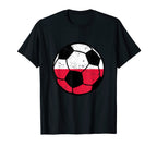 Poland Flag Soccer Fans Football Lovers T-Shirt - Unique Graphic Unisex