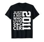 2011 Just Who Loves Soccer 15Th T-Shirt - Trendy Graphic for Adults