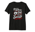 Soccer Mom Just Mom Who Loves Soccer Tri T-Shirt - Graphic Print Unisex