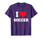 I Love Soccer T-Shirt - Trendy Graphic Unisex