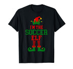 Family Matching Im Soccer Elf T-Shirt - Fun Novelty Design Men Women