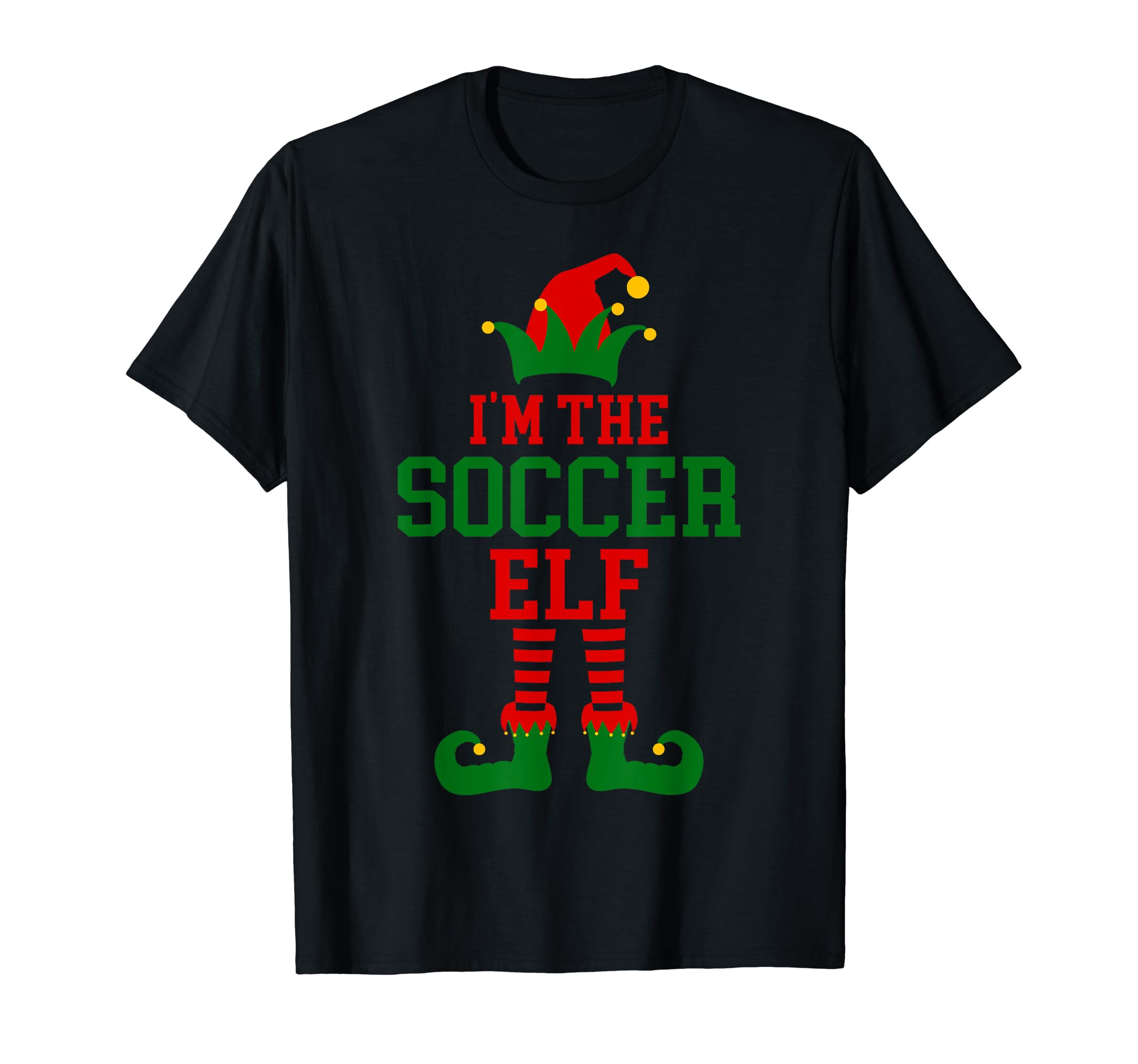 Family Matching Im Soccer Elf T-Shirt - Fun Novelty Design Men Women