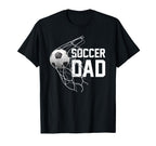 Soccer Dad Football Futbol Parents Goal T-Shirt - Aesthetic Graphic Unisex