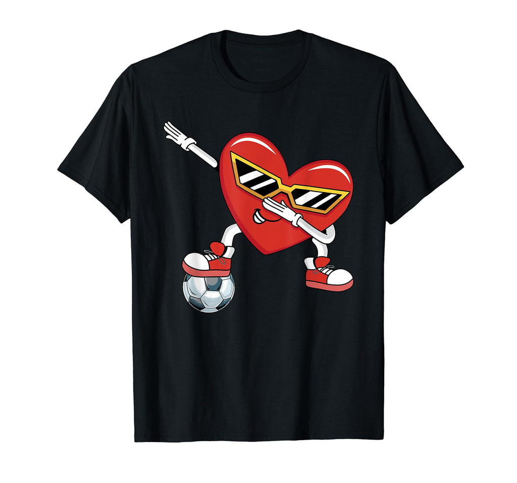 Soccer Love Valentines T-Shirt - Fun Novelty Design Men Women