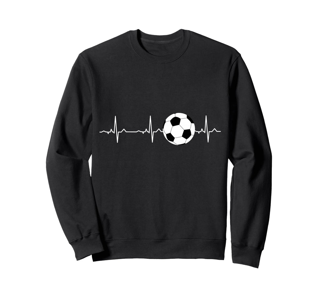 Soccer Heartbeat Best Soccer Player Sweatshirt - Unique Graphic Men Women