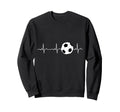 Soccer Heartbeat Best Soccer Player Sweatshirt - Unique Graphic Men Women