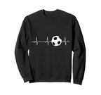 Soccer Heartbeat Best Soccer Player Sweatshirt - Unique Graphic Men Women