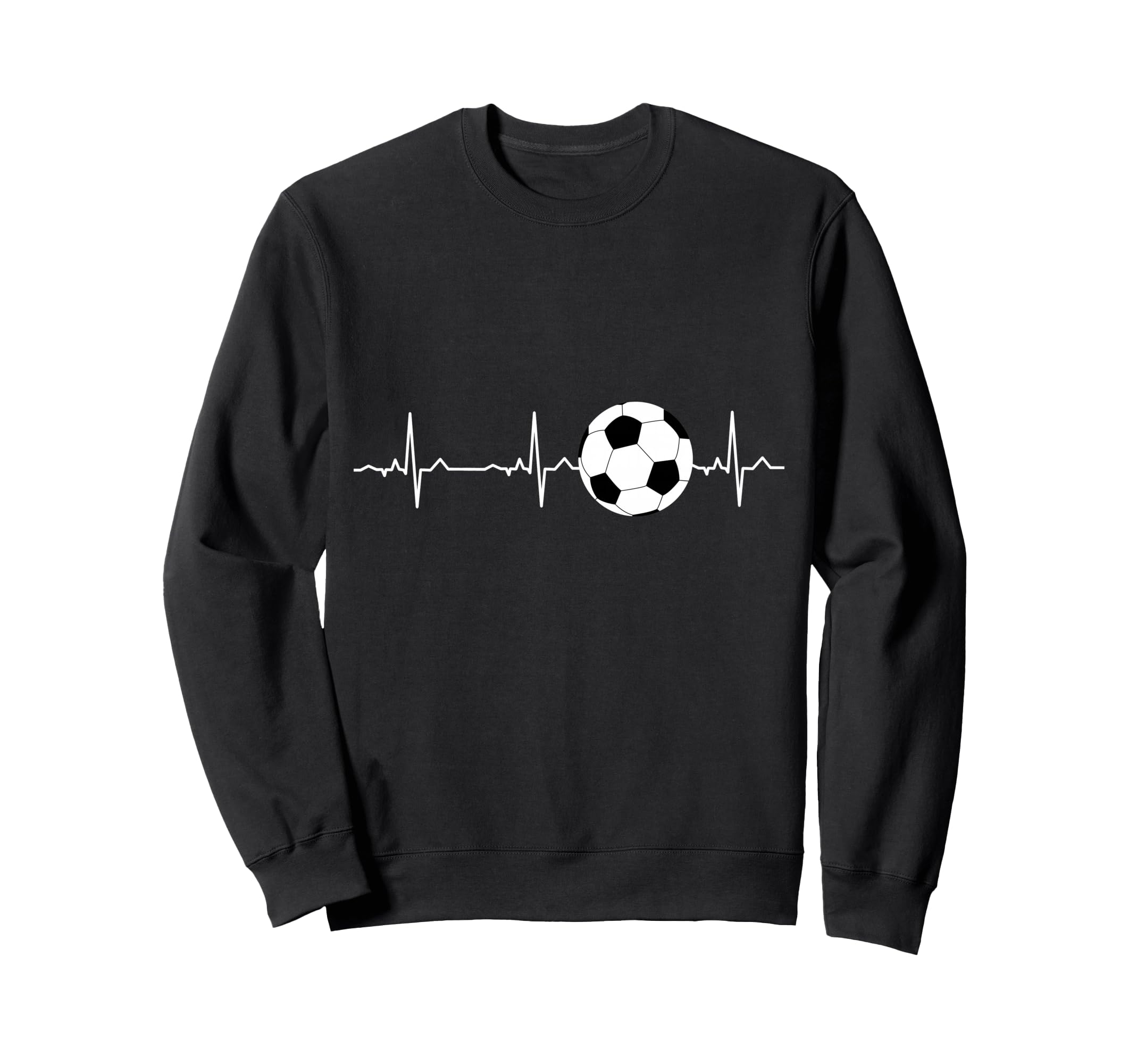 Soccer Heartbeat Best Soccer Player Sweatshirt - Unique Graphic Men Women