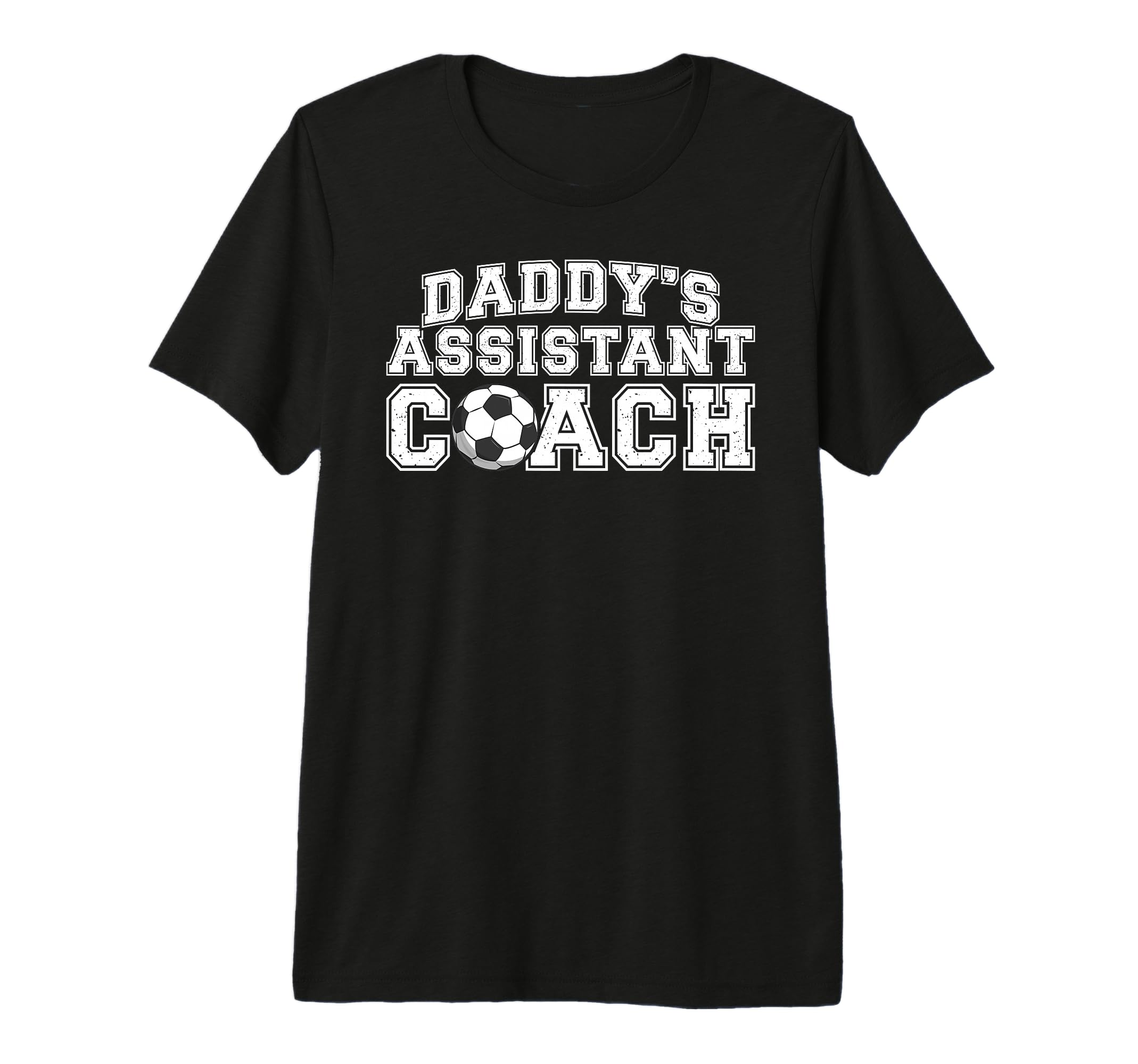 Daddys Assistant Coach Soccer T-Shirt - Fun Novelty Design Men Women