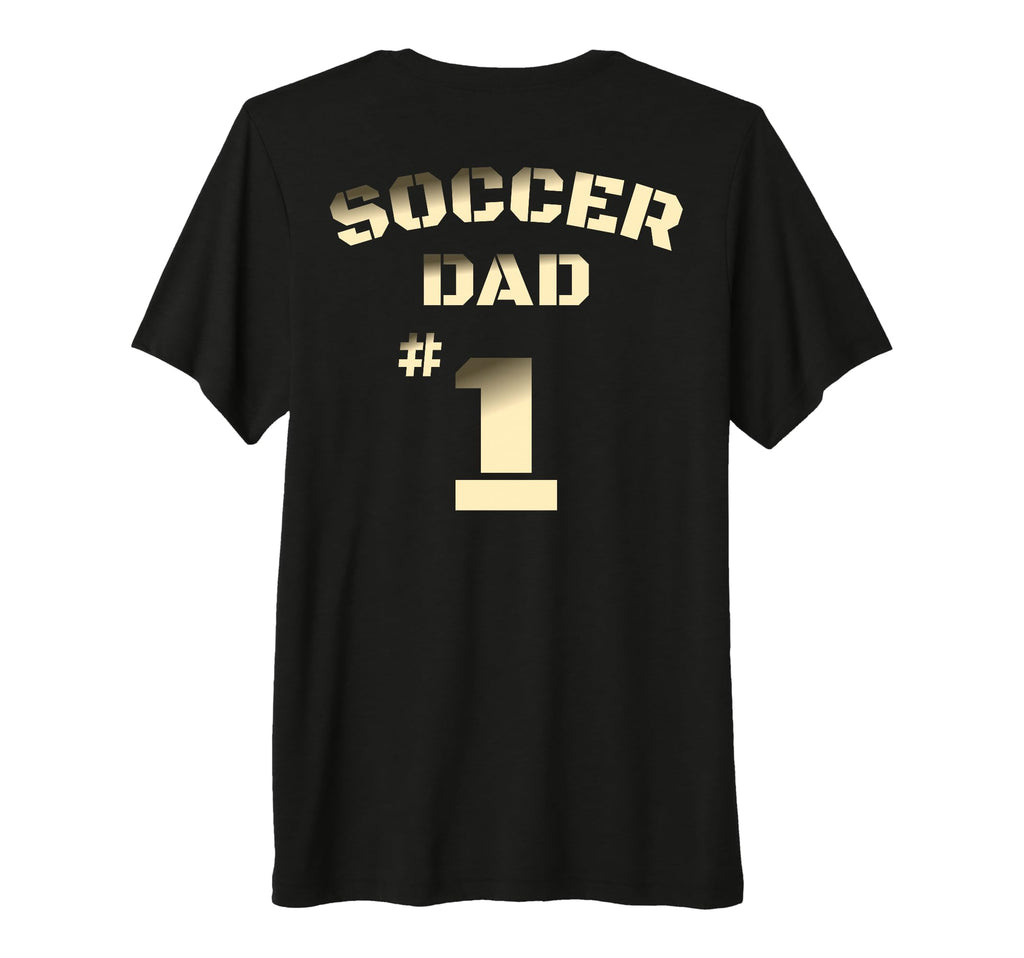 Mens Soccer Dad Tri Blend T-Shirt - Fun Novelty Design Unisex