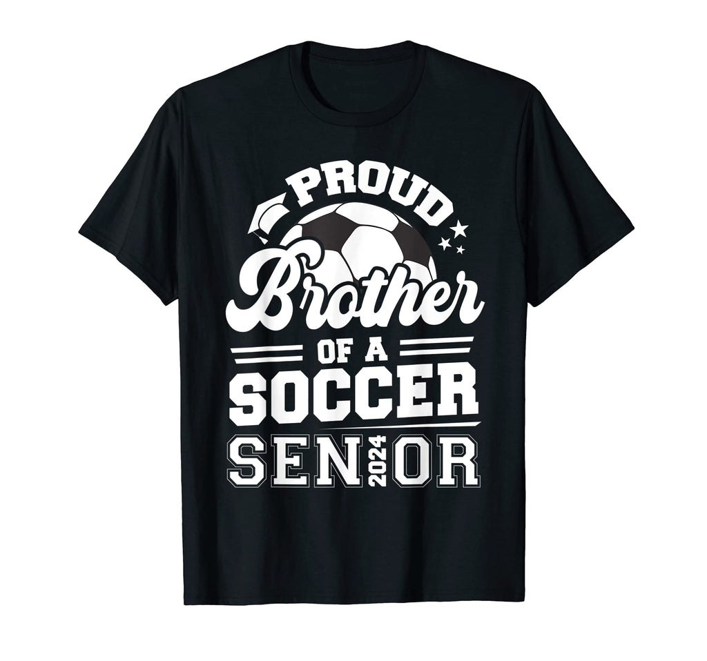 Proud Brother Soccer Senior 2024 T-Shirt - Streetwear Style Men Women