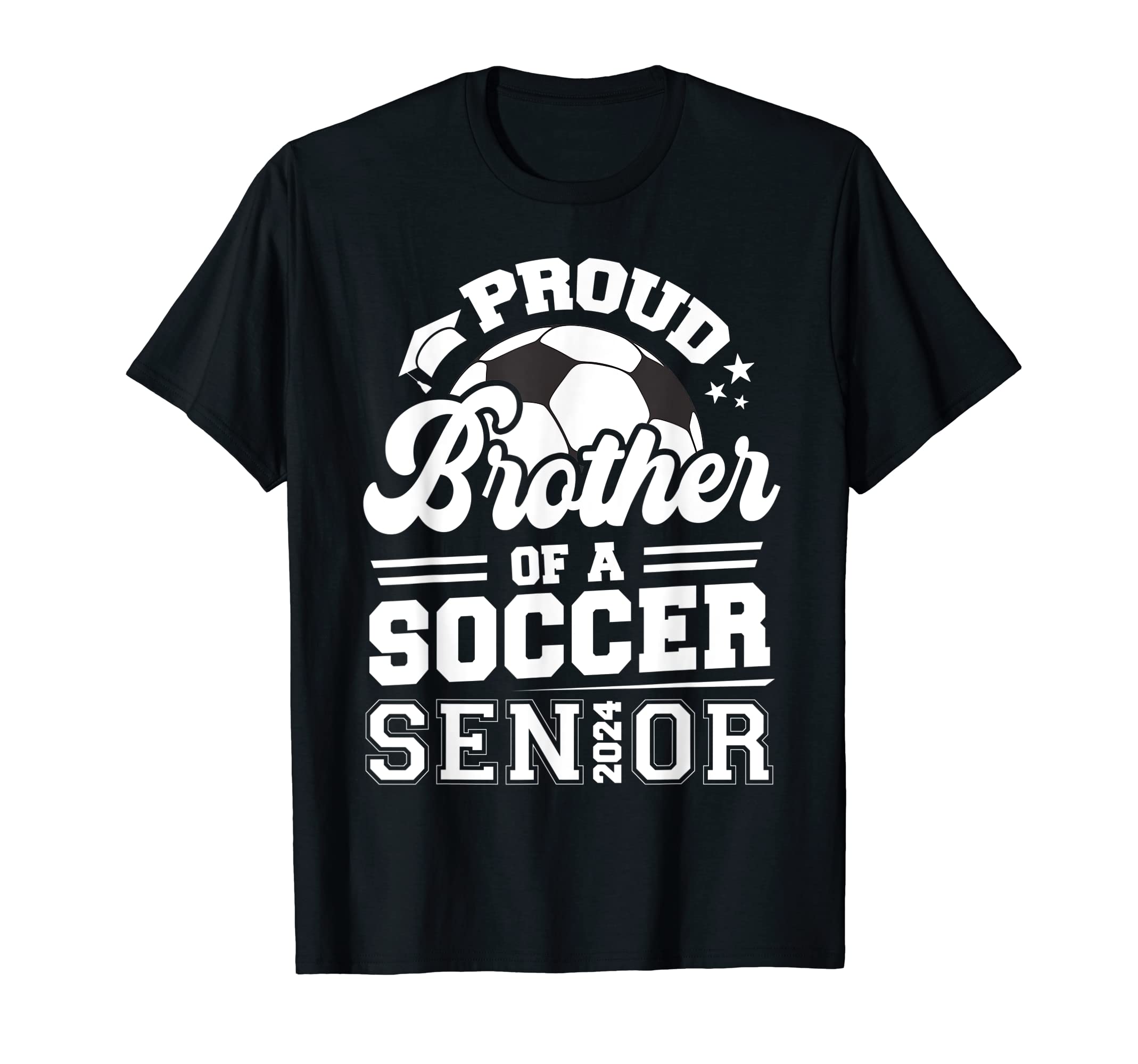 Proud Brother Soccer Senior 2024 T-Shirt - Streetwear Style Men Women