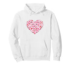 Heart Shaped Soccer Ball Art Hoodie - Trendy Graphic Men Women