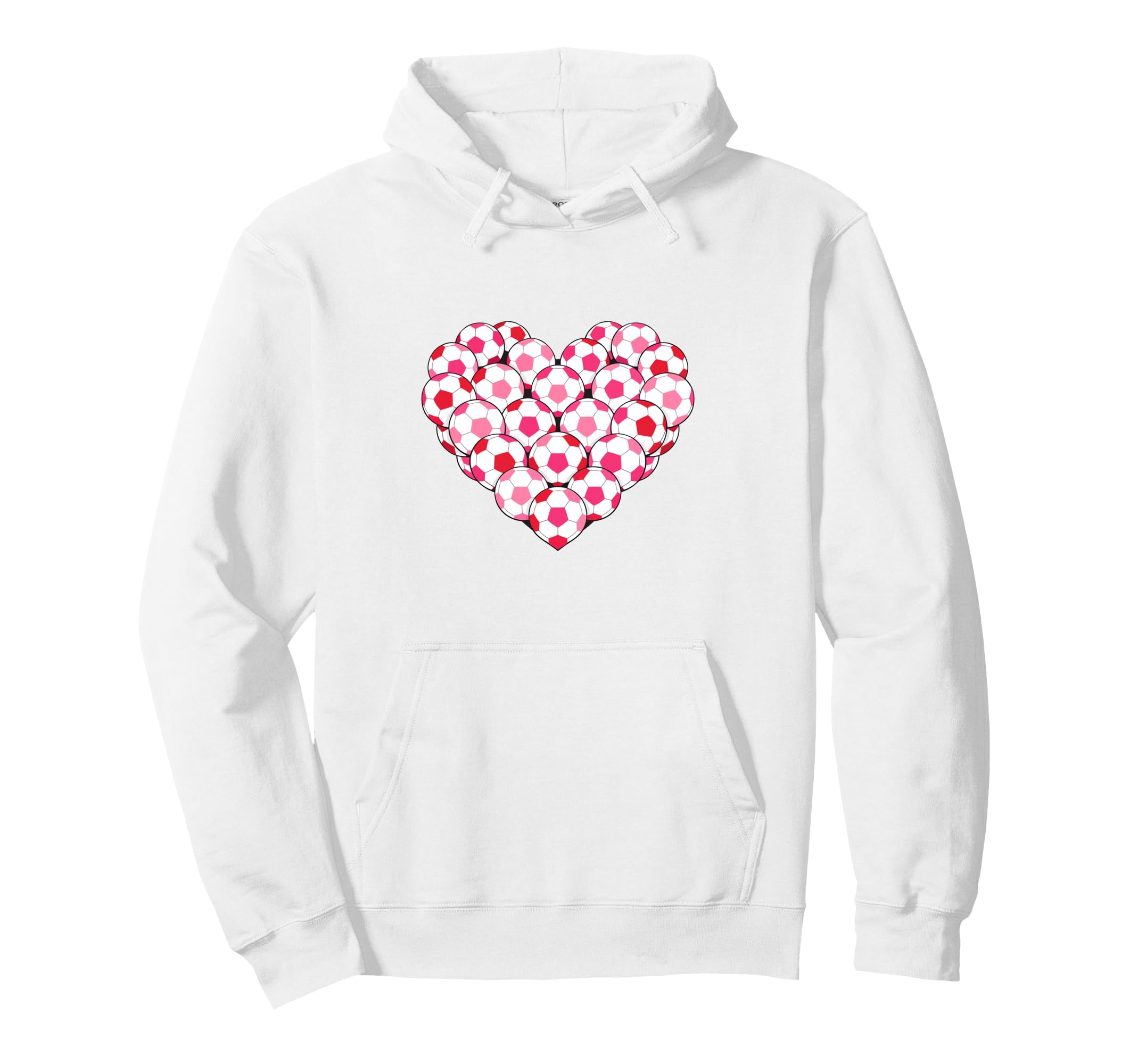 Heart Shaped Soccer Ball Art Hoodie - Trendy Graphic Men Women