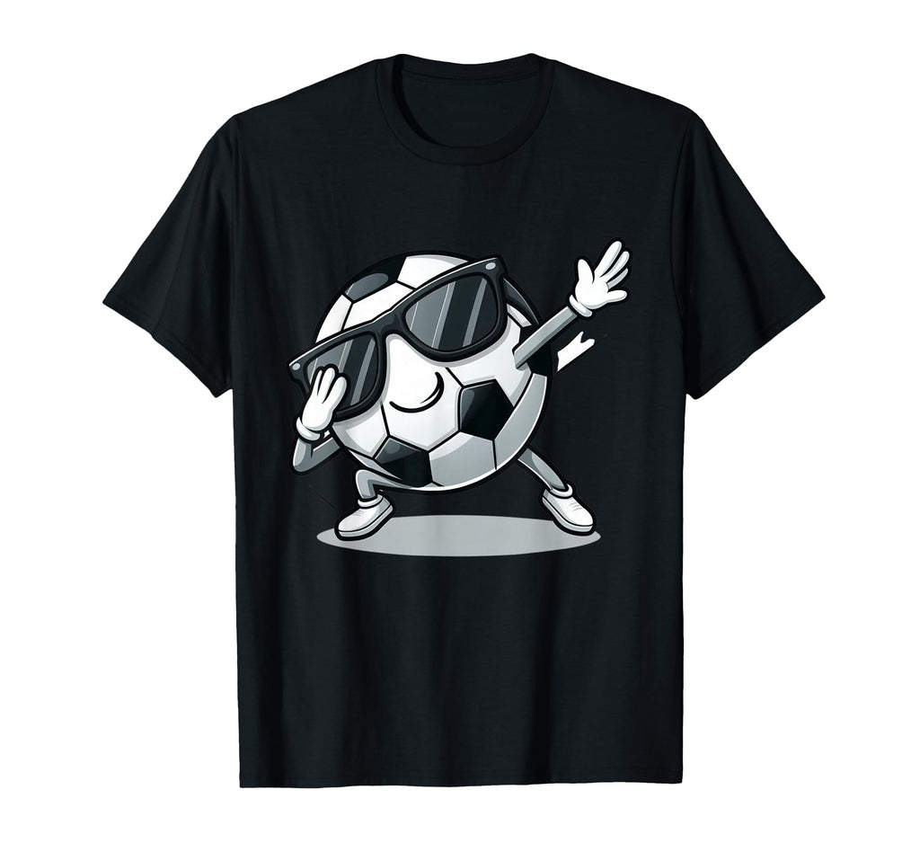 Dabbing Soccer Ball Funny Sports Player T-Shirt - Trendy Graphic Men Women