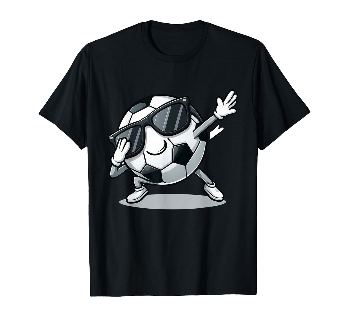Dabbing Soccer Ball Funny Sports Player T-Shirt - Trendy Graphic Men Women