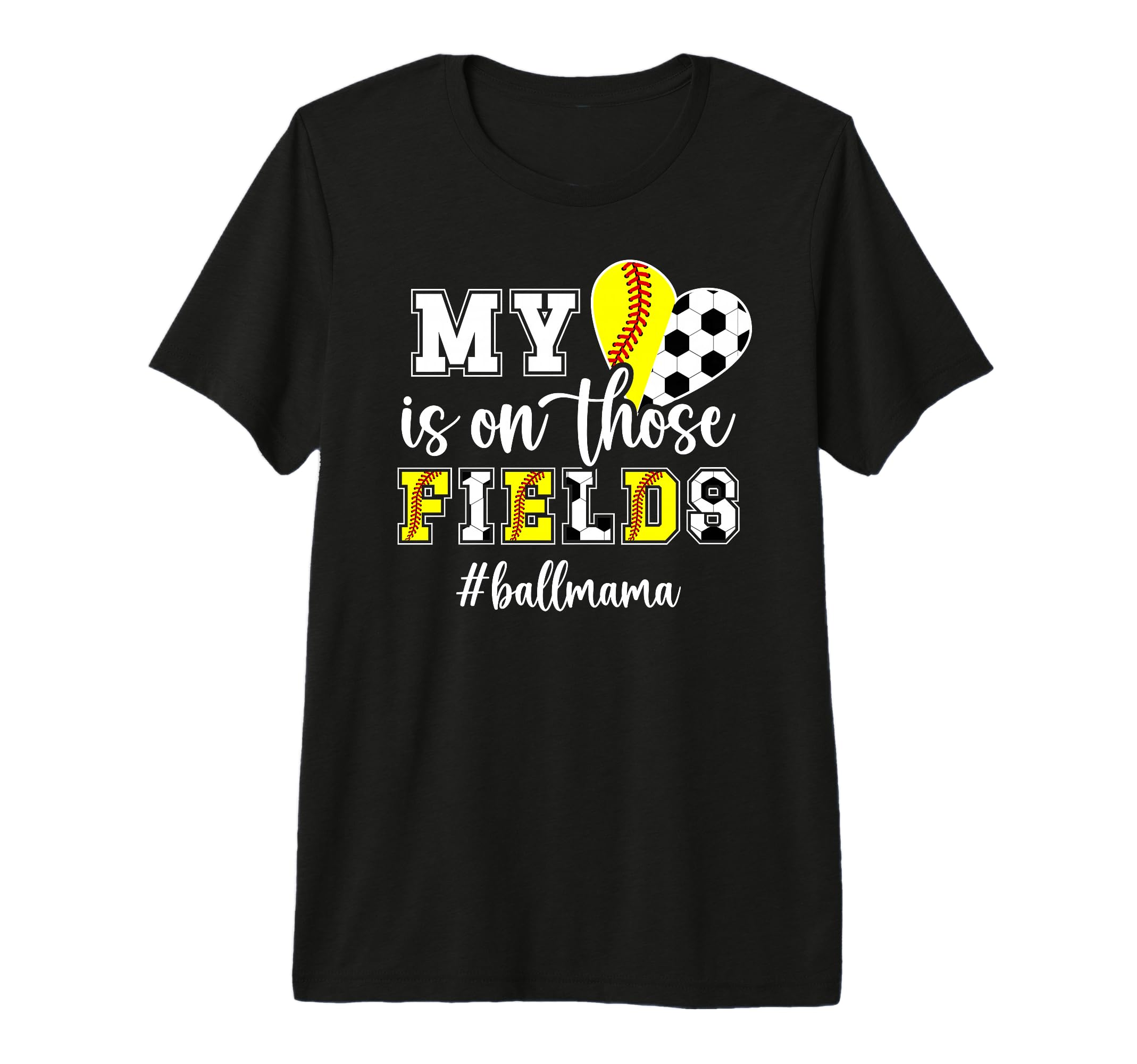 Those Fields Ball Mama Softball T-Shirt - Aesthetic Graphic Men Women