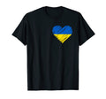 Ukraine Patriotic Heart Flag World T-Shirt - Trendy Graphic for Adults