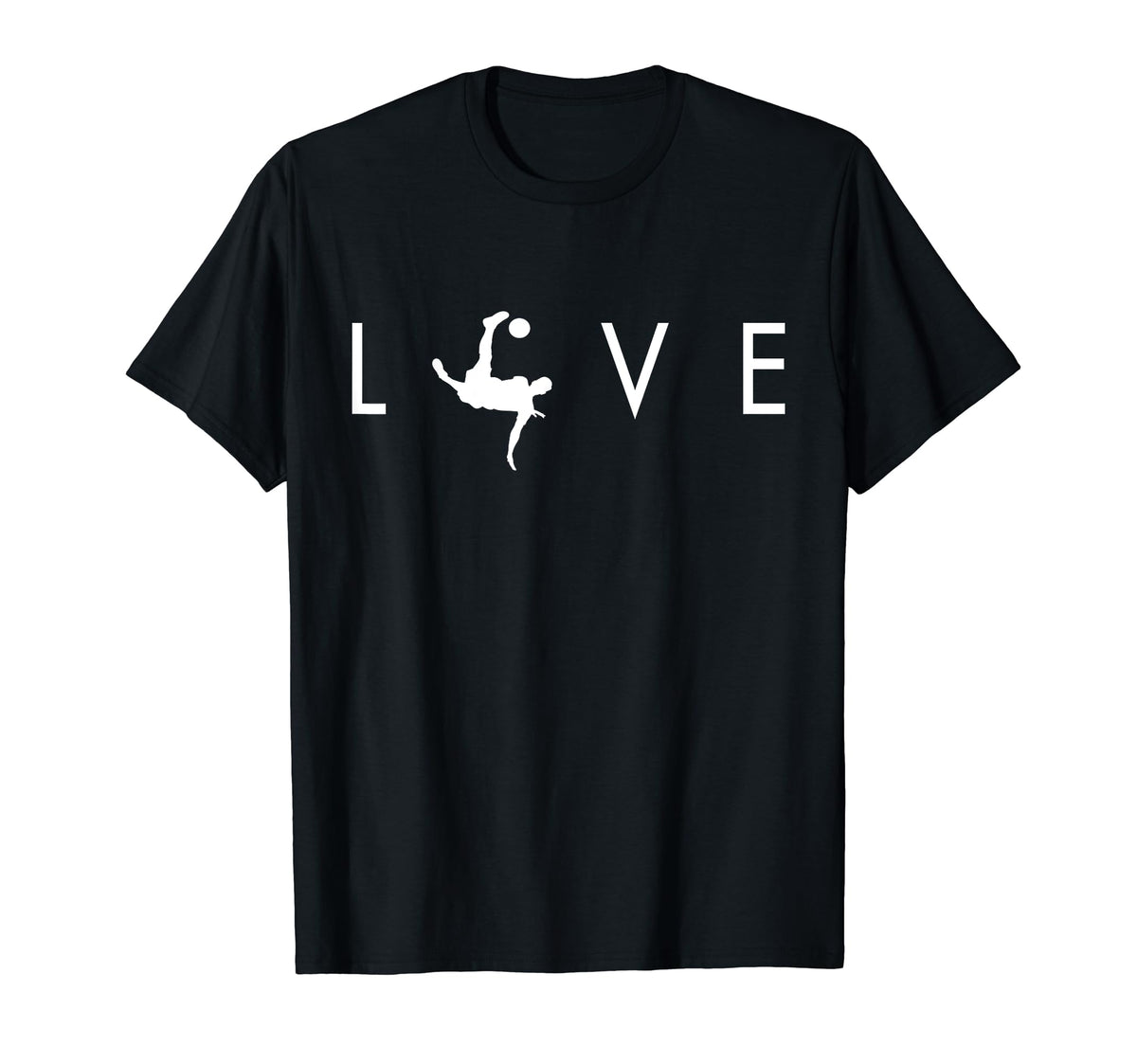 Love Soccer I Love Soccer Sport Player T-Shirt - Fun Novelty Design Unisex