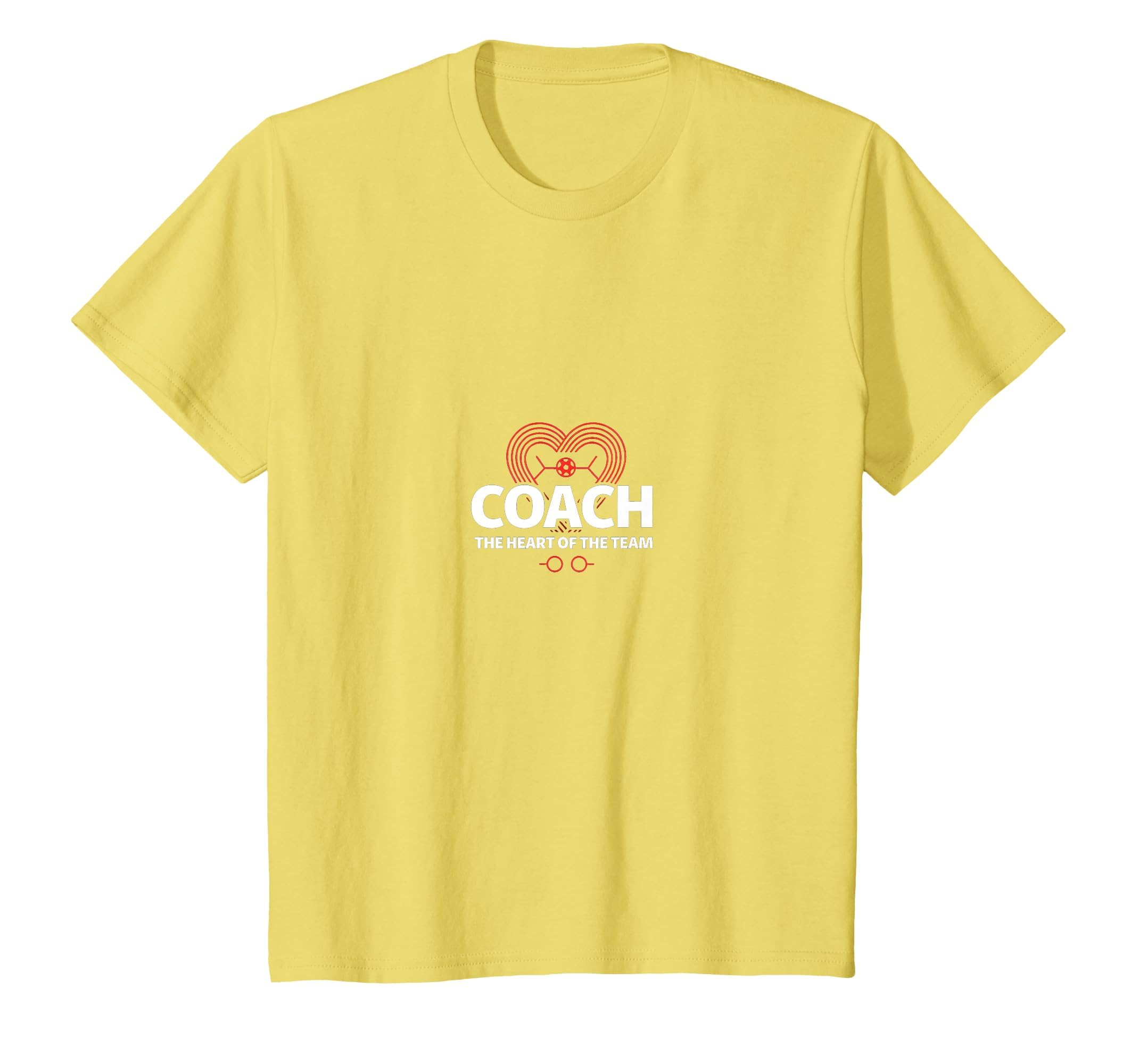 Soccer Coach Heart Team Inspiring T-Shirt - Minimalist Print Unisex