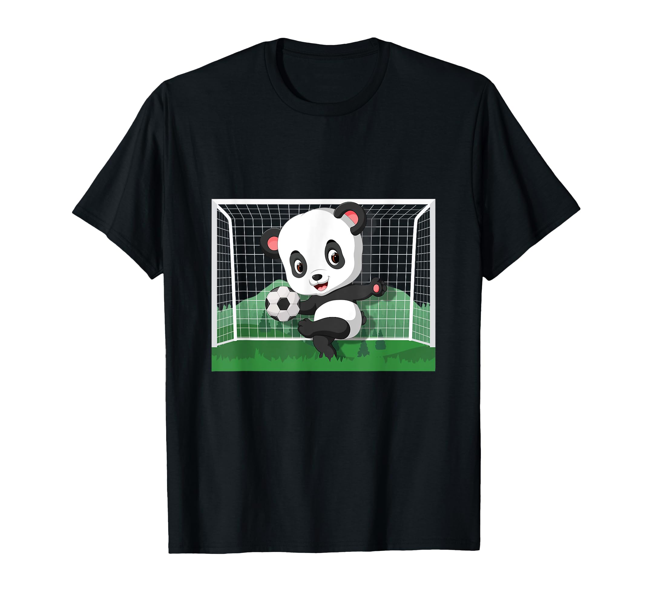 Panda Bear Soccer Player Football T-Shirt - Custom Art Print Men Women