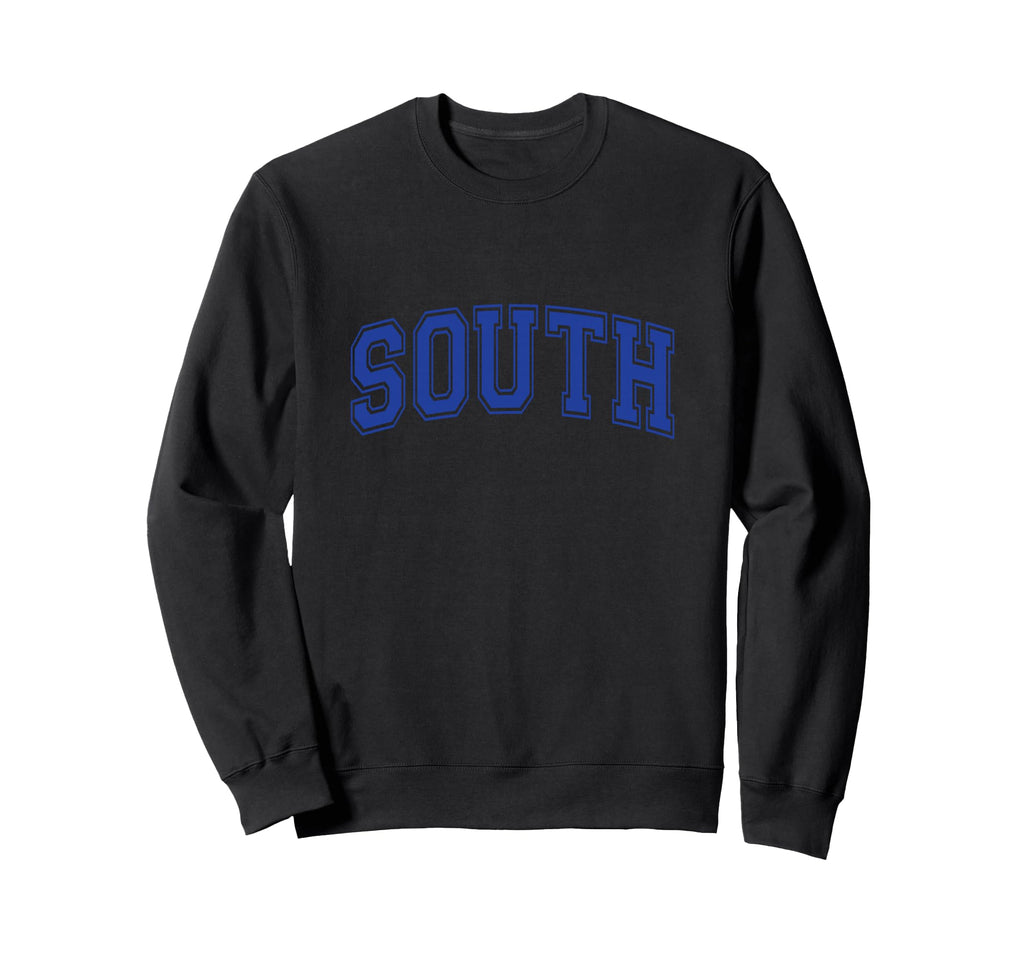 Blue South Team Colors Spirit Sports Sweatshirt - Streetwear Style Unisex