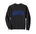 Blue South Team Colors Spirit Sports Sweatshirt - Streetwear Style Unisex
