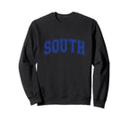 Blue South Team Colors Spirit Sports Sweatshirt - Streetwear Style Unisex