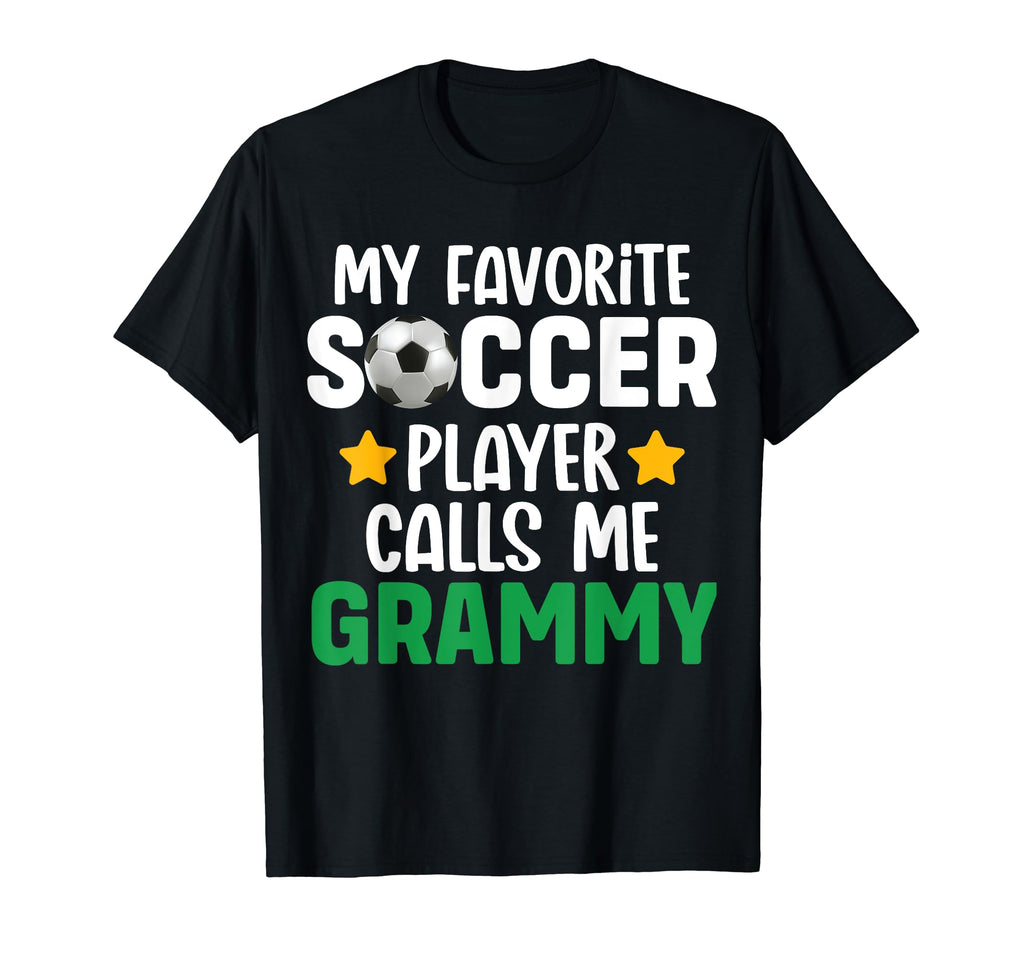 My Favorite Soccer Player Calls Me Grammy T-Shirt - Minimalist Print Unisex