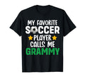 My Favorite Soccer Player Calls Me Grammy T-Shirt - Minimalist Print Unisex