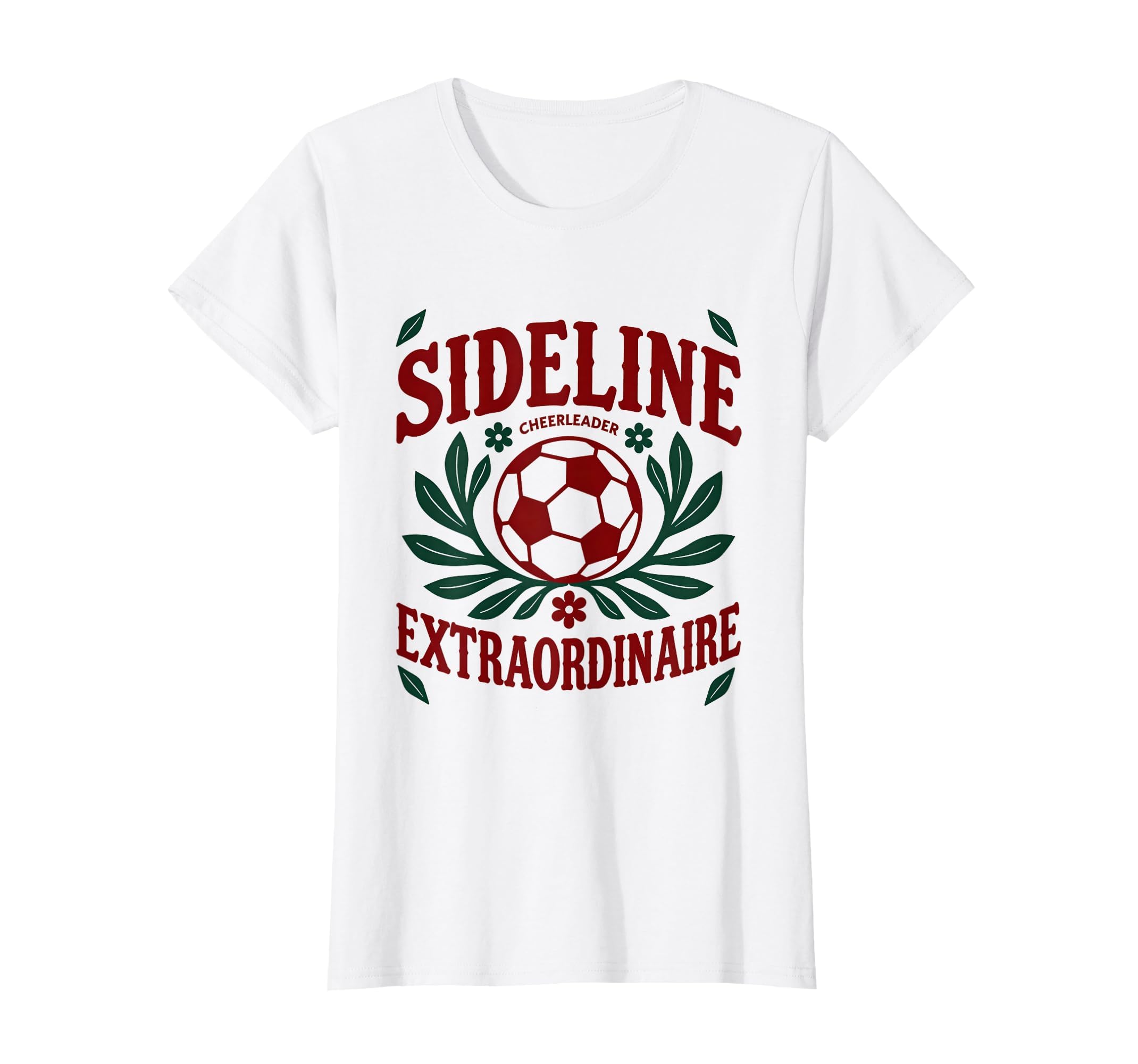 Sideline Cheerleader T-Shirt - Casual Everyday Wear Men Women