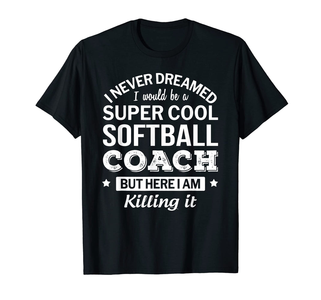 Funny Softball Coach Gift Appreciation T-Shirt - Graphic Print for Adults