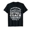 Funny Softball Coach Gift Appreciation T-Shirt - Graphic Print for Adults