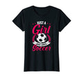 Soccer Player Just Who Loves Soccer T-Shirt - Graphic Print for Adults