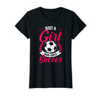 Soccer Player Just Who Loves Soccer T-Shirt - Graphic Print for Adults