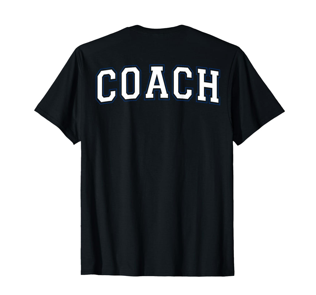 Coach Sports Trainer Varsity White T-Shirt - Custom Art Print for Adults