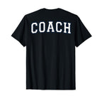 Coach Sports Trainer Varsity White T-Shirt - Custom Art Print for Adults