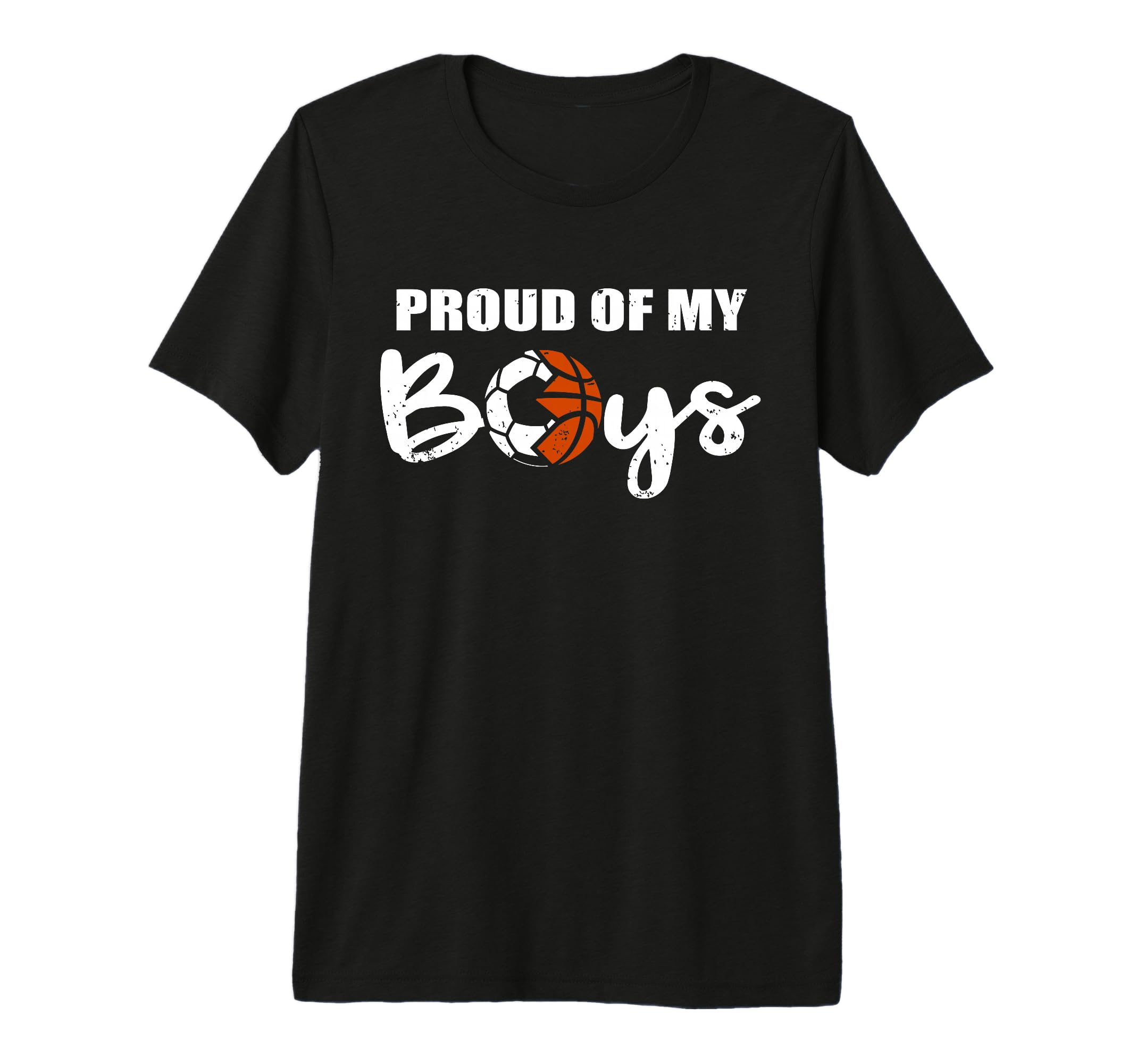 Proud My Funny Soccer Basketball Mom T-Shirt - Graphic Print for Adults