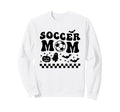 Soccer Mom Halloween Groovy Sweatshirt - Aesthetic Graphic for Adults