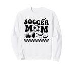 Soccer Mom Halloween Groovy Sweatshirt - Aesthetic Graphic for Adults